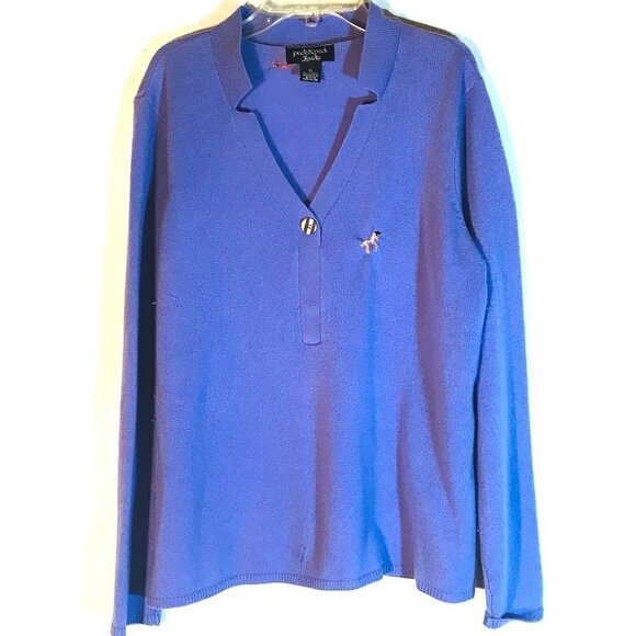 Peck & peck Cashmere sweater Size Extra Large Embroidered Embroidery Cardigan - Picture 1 of 10